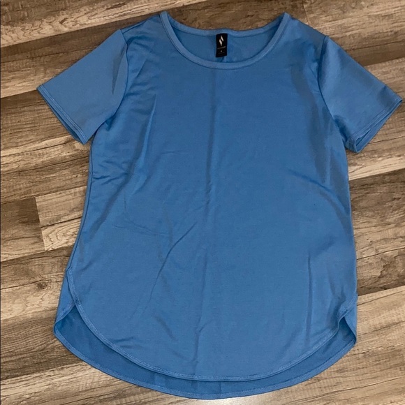 Skechers Tops - 💜 Relaxed Blue Short Sleeve T-Shirt